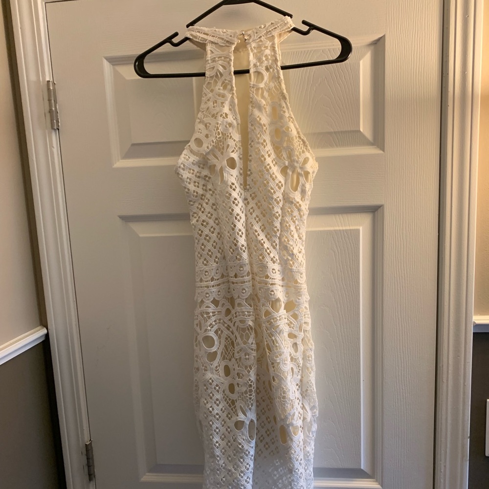White midi lace dress. - Picture 2 of 2